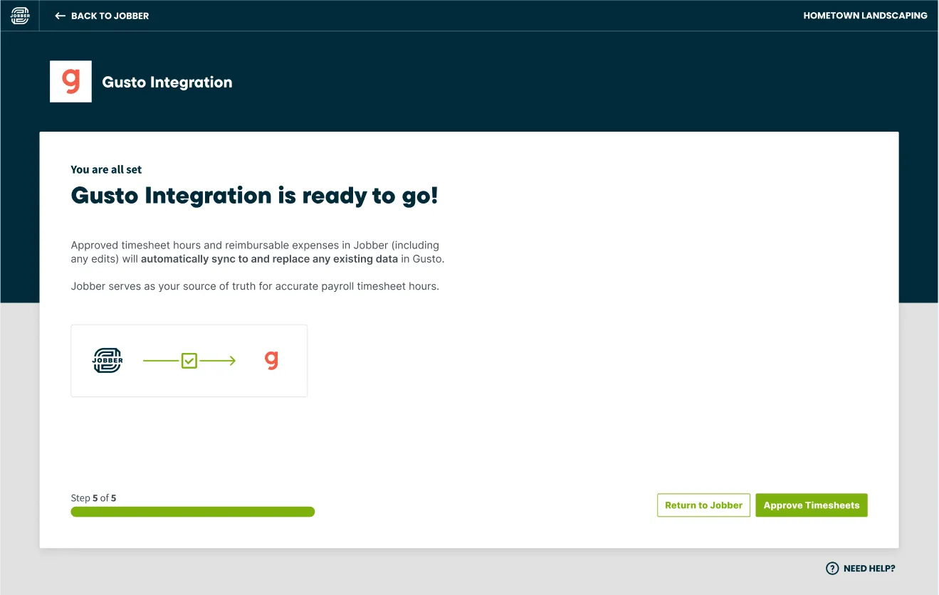 Step 5 - integration is ready to go