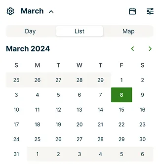 Month picker