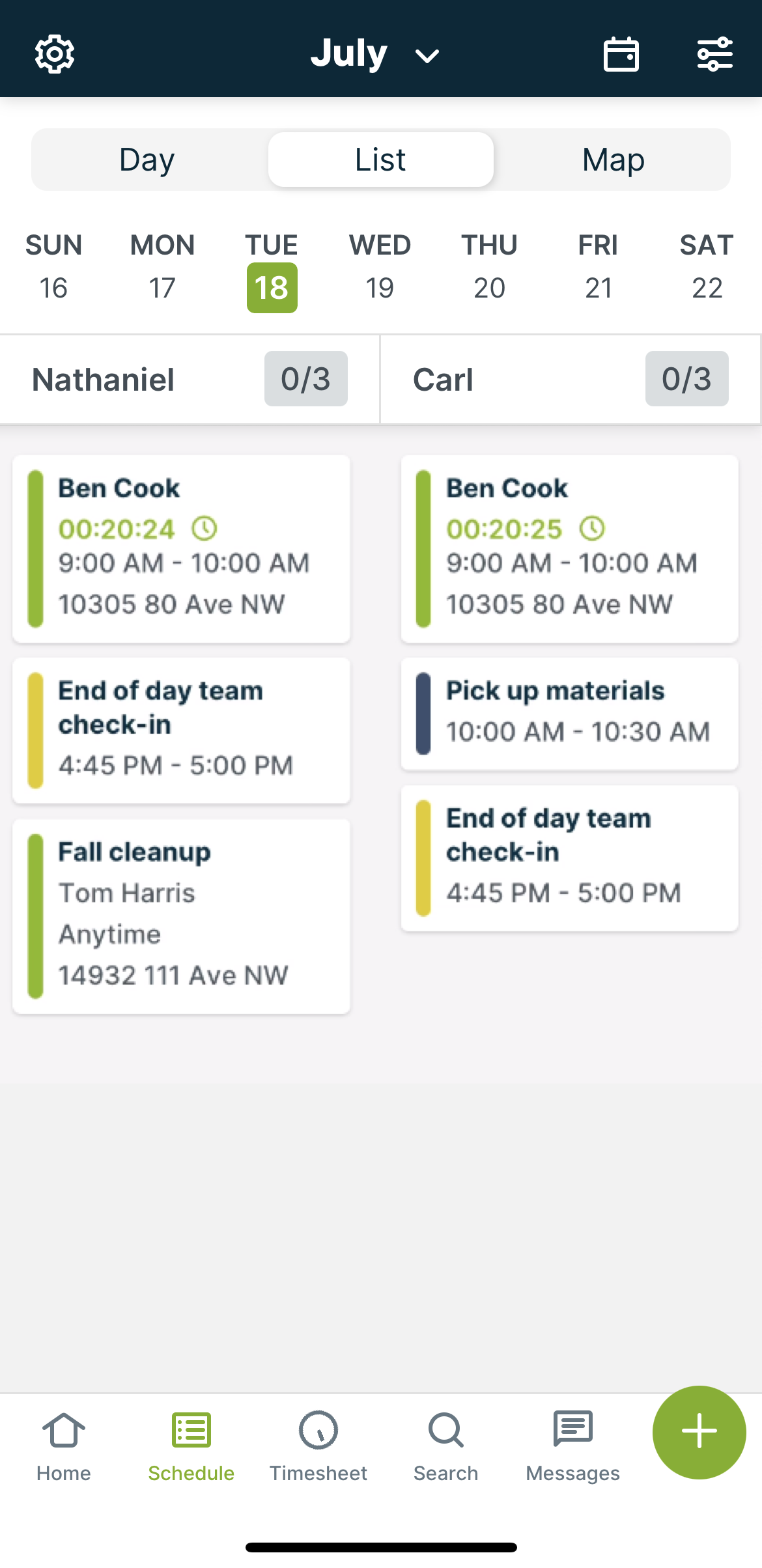 Schedule in the Jobber App Jobber Help Center