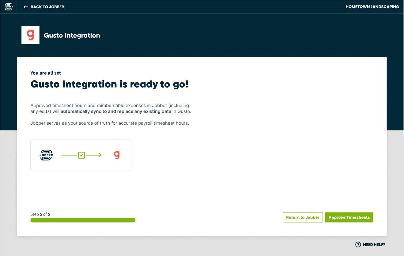 Step 5 - integration is ready to go