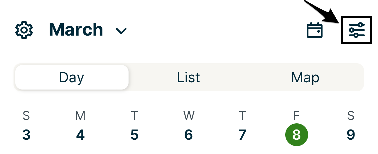 view options icon