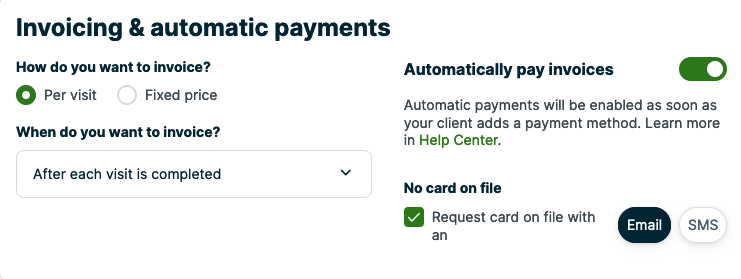 Automatic Payments – Jobber Help Center