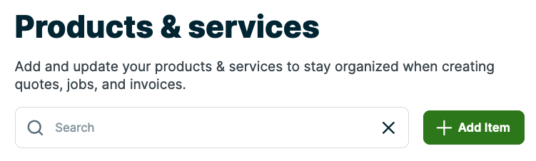 Add service button