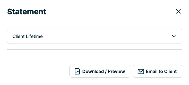 Statement options