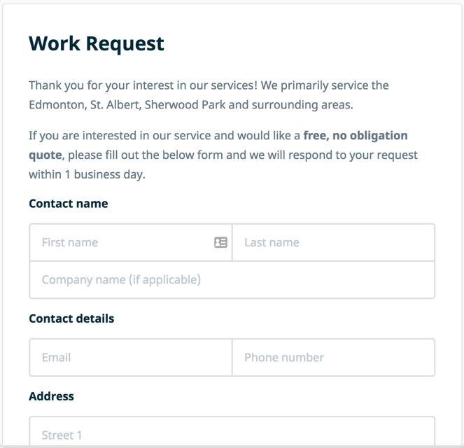 work requests jobber help center