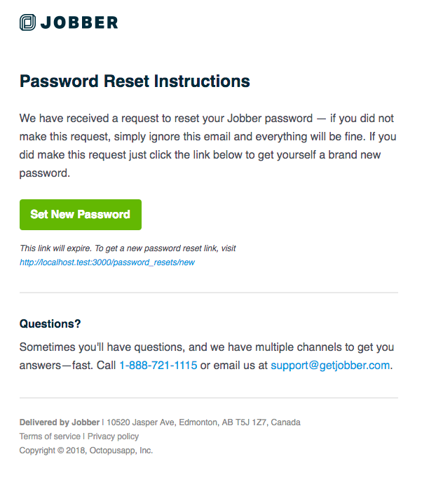 Reset Account Password Using Email Does Not Work (There is no