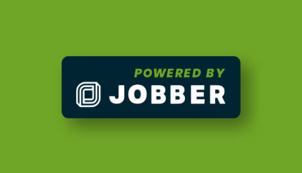Badge with the text Powered by Jobber