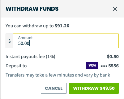 withdraw funds options