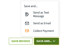 Save and button with dropdown