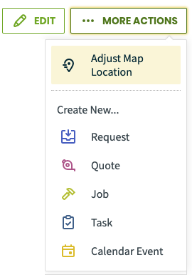 Adjust map location