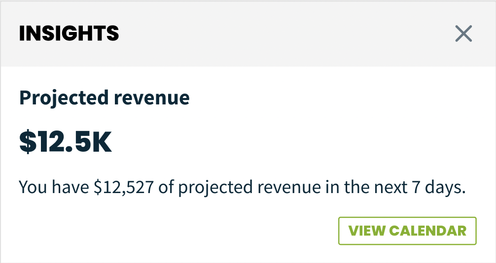 projected revenue insight.